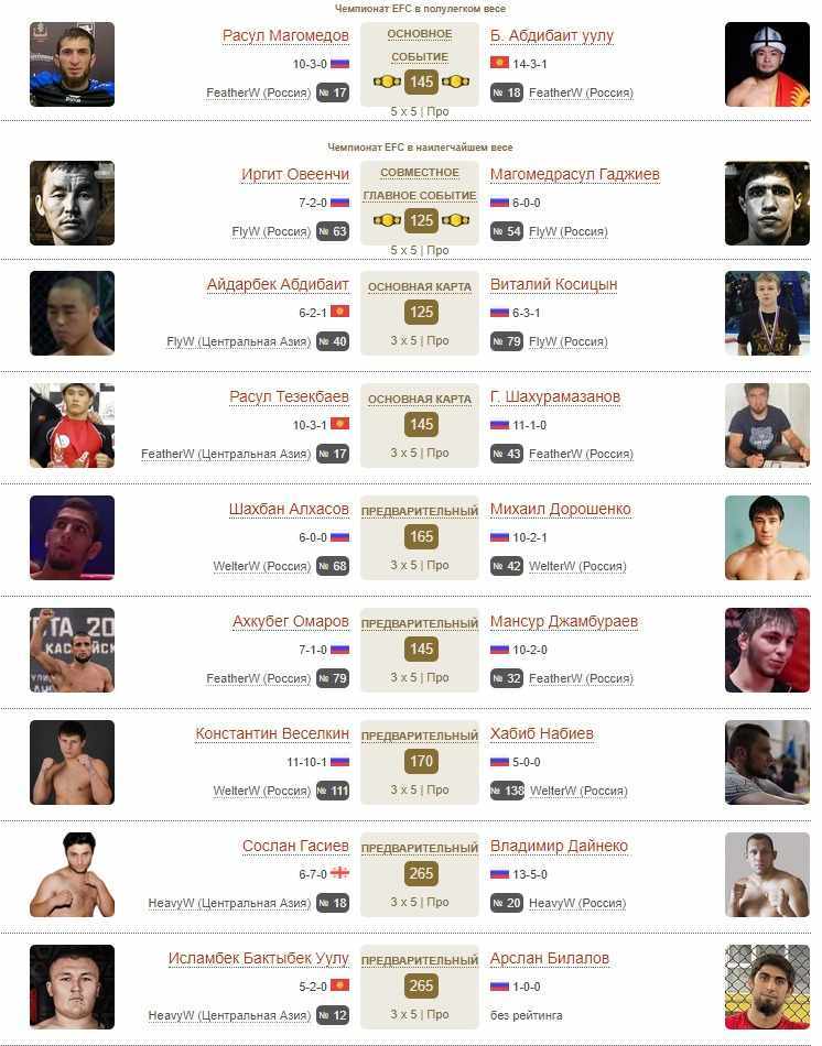 EFC 49 кард